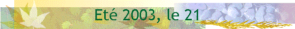 Et 2003, le 21