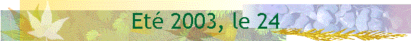 Et 2003, le 24
