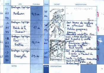 Page 19 du carnet