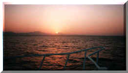 Coucher de soleil sur la mer Rouge